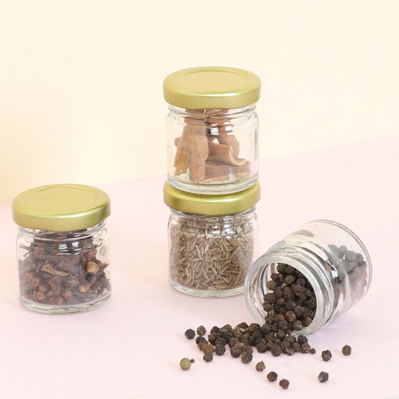 Jar - Shello Airtight Storage Jar (40 ML) - Set Of Four