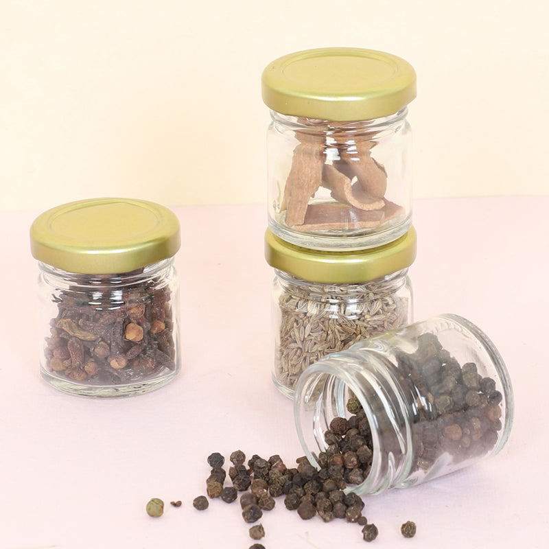 Jar - Shello Airtight Storage Jar (40 ML) - Set Of Four