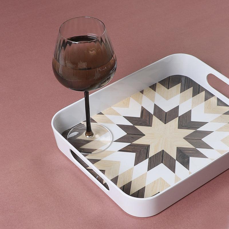 Buy Chromo Cut Serving Tray Serving Tray from Vaaree