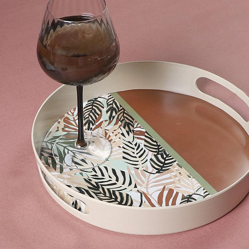 Buy Tender Tropical Round Serving Tray Serving Tray from Vaaree