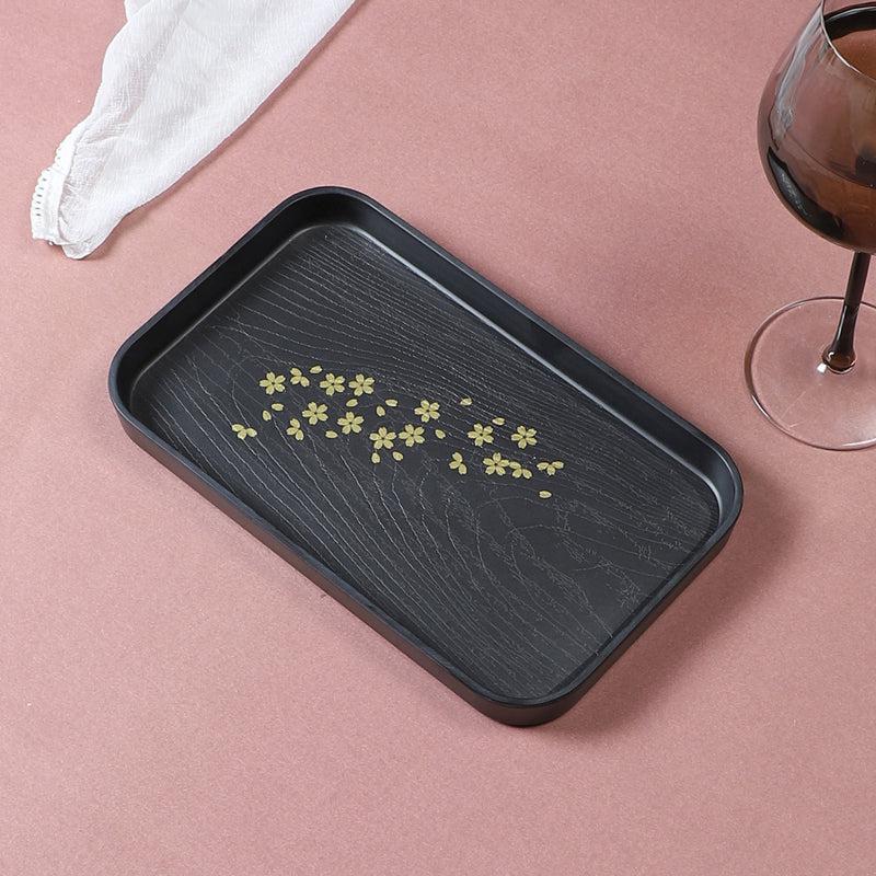 Buy Bivaro Serving Tray - Black Serving Tray from Vaaree