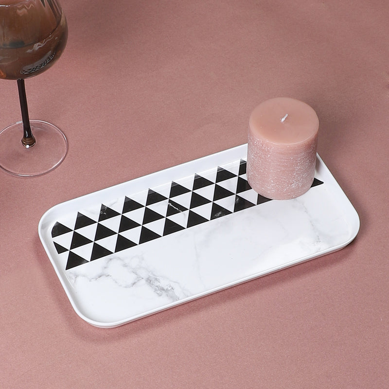 Serving Tray - Mivono Big Serving Tray - Black & White