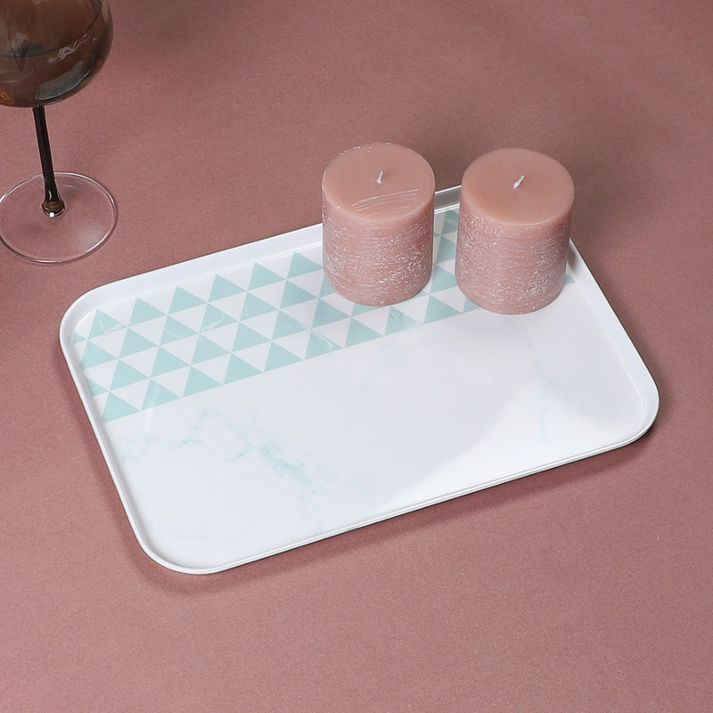 Serving Tray - Mivono Small Serving Tray - Blue & White