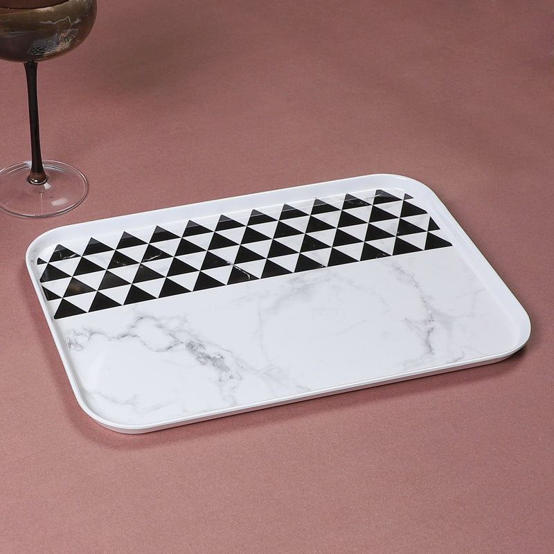 Serving Tray - Mivono Small Serving Tray - Black & White