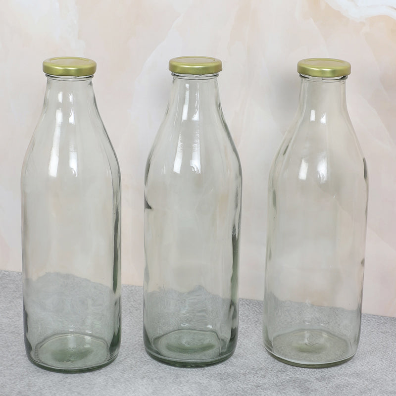 Bottle - Juniper Milk Bottle (1000 ML) - Set Of Three