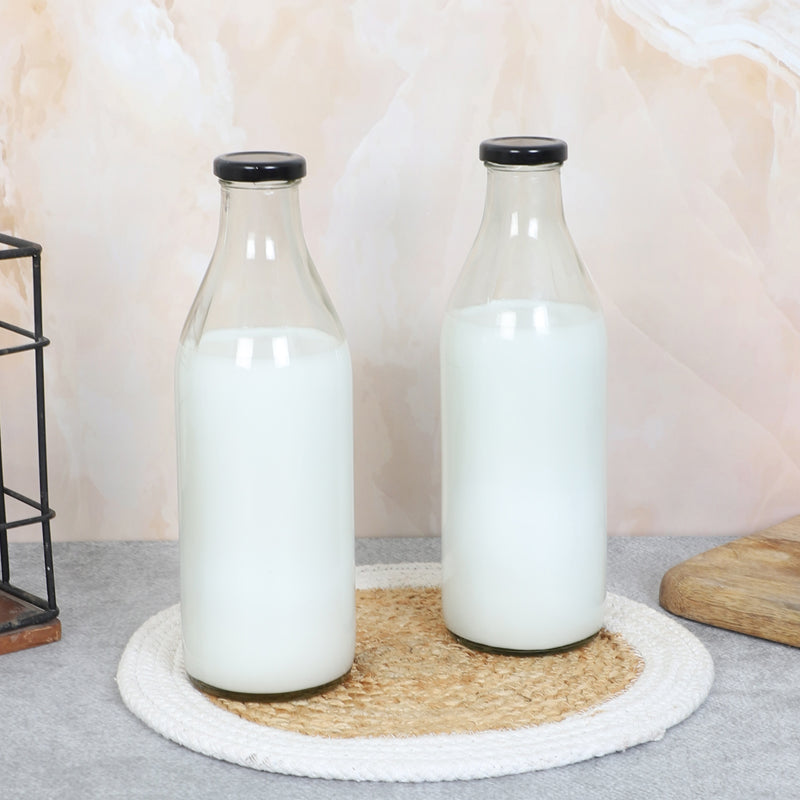 Bottle - Juniper Milk Bottle (1000 ML) - Set Of Two