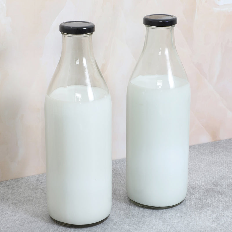 Bottle - Juniper Milk Bottle (1000 ML) - Set Of Two