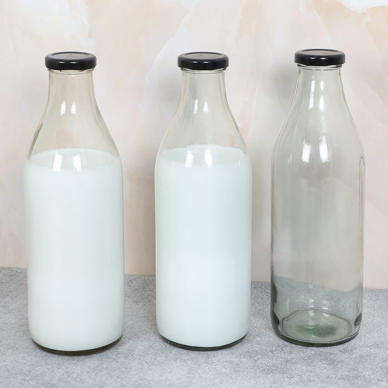 Bottle - Juniper Milk Bottle (1000 ML) - Set Of Three