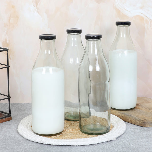 Bottle - Juniper Milk Bottle (1000 ML) - Set Of Four