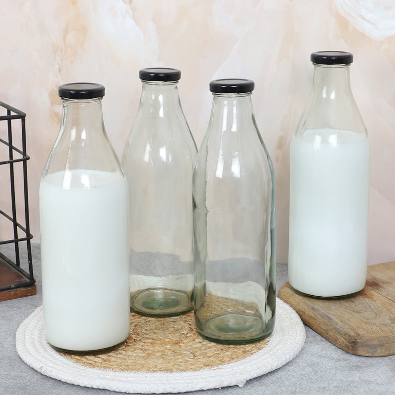 Bottle - Juniper Milk Bottle (1000 ML) - Set Of Four