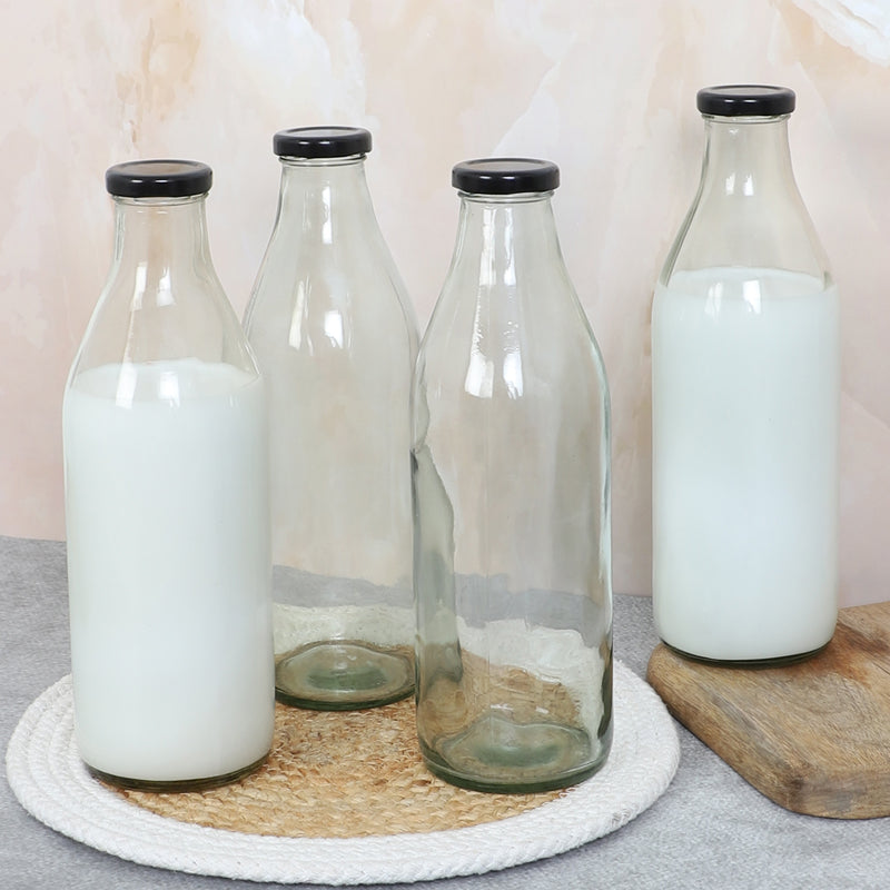 Bottle - Juniper Milk Bottle (1000 ML) - Set Of Four