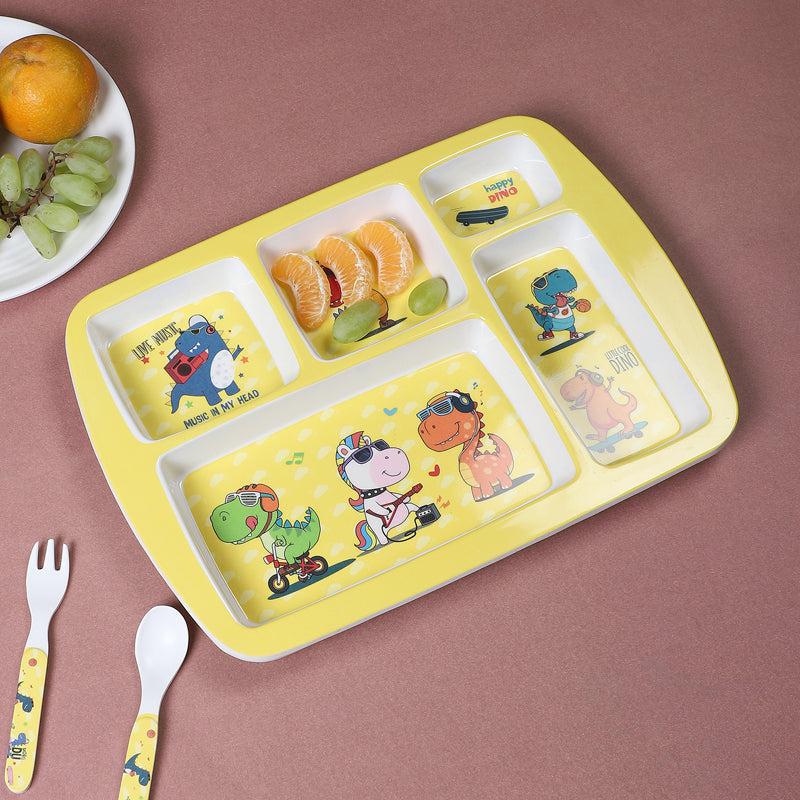 Buy Cool Dino Kids Dinner Plate Kids Dinner Plate from Vaaree