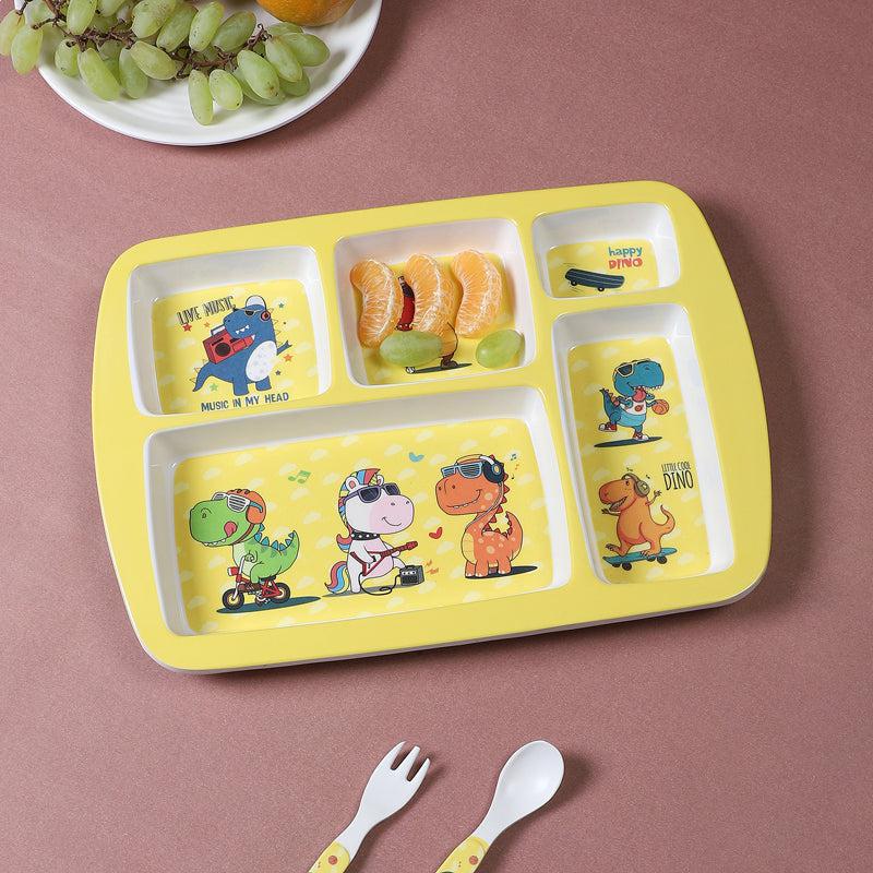 Buy Cool Dino Kids Dinner Plate Kids Dinner Plate from Vaaree