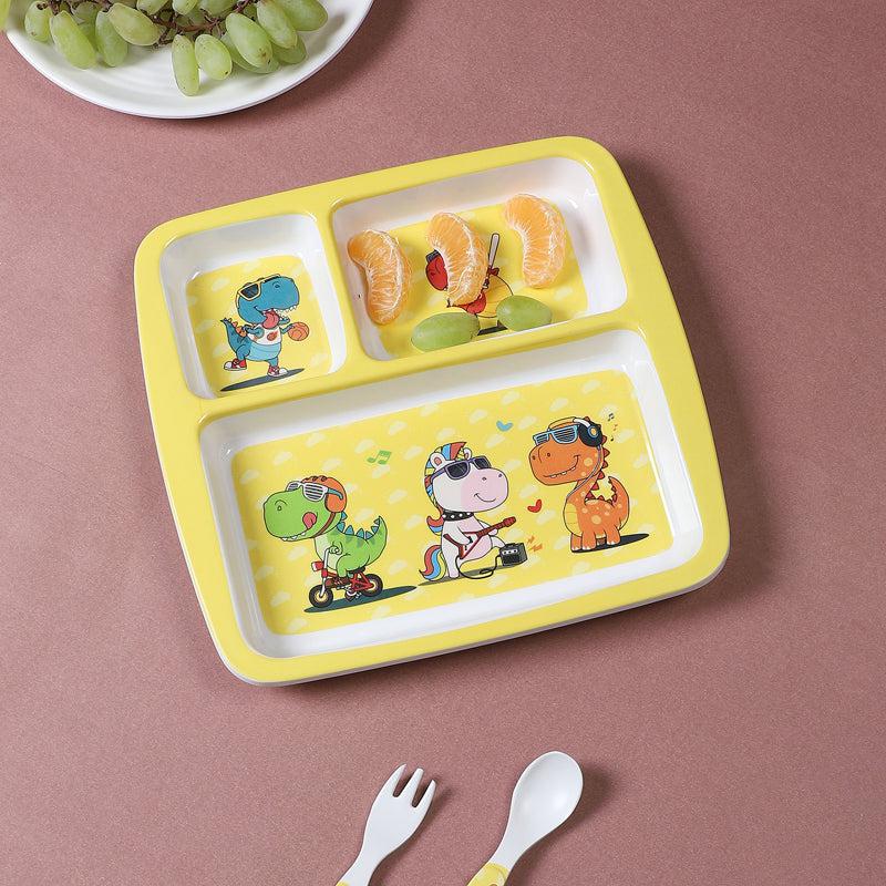 Buy Dino Playtime Kids Dinner Plate Kids Dinner Plate from Vaaree