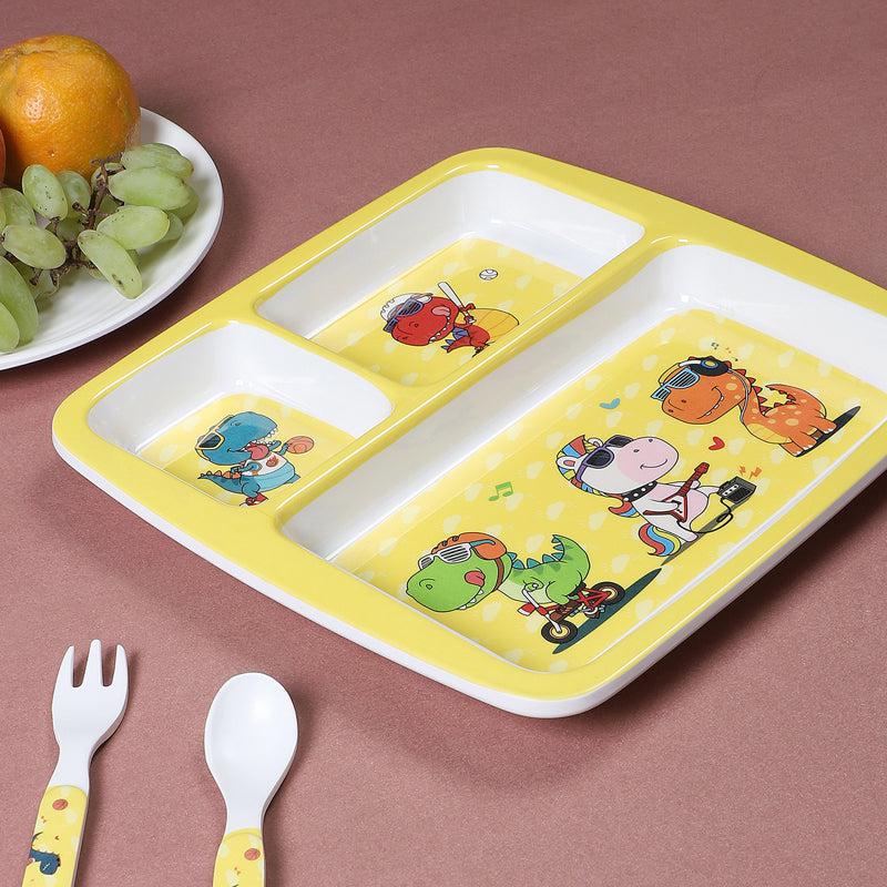 Buy Dino Playtime Kids Dinner Plate Kids Dinner Plate from Vaaree