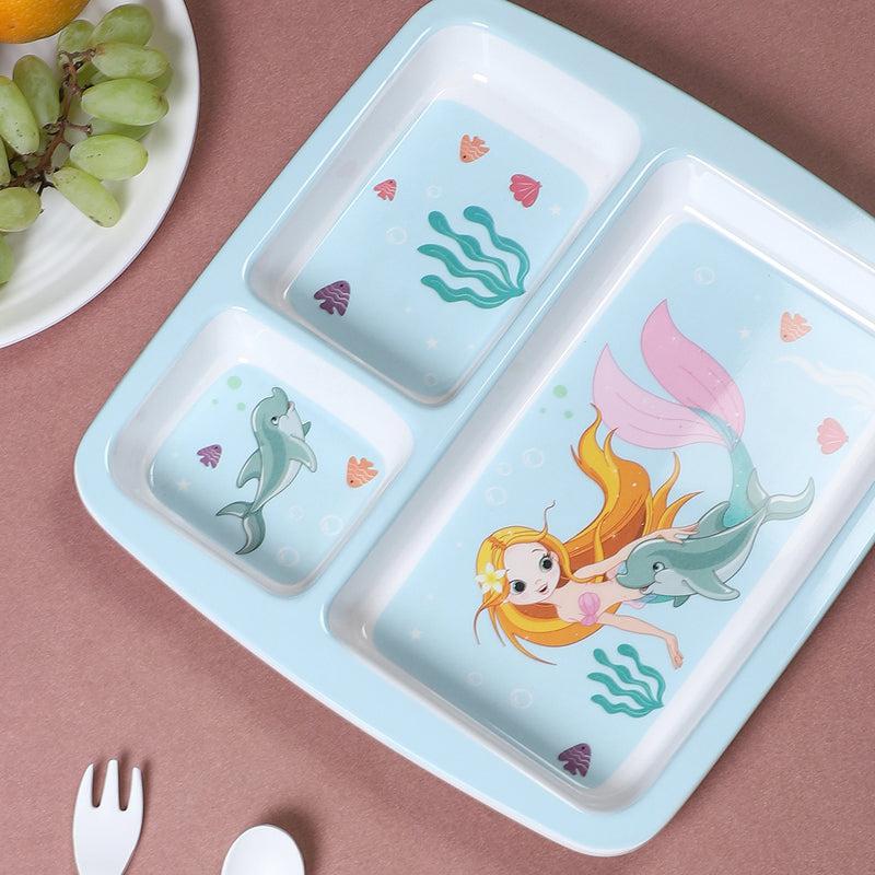 Buy Mermaid Muse Kids Dinner Plate Kids Dinner Plate from Vaaree