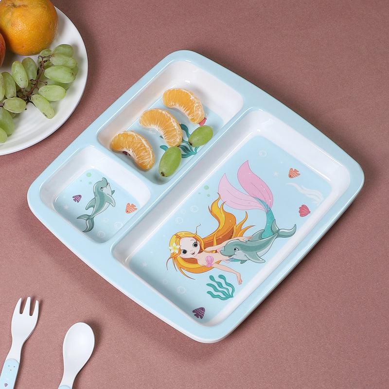 Buy Mermaid Muse Kids Dinner Plate Kids Dinner Plate from Vaaree