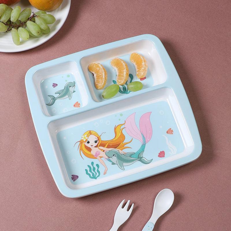 Buy Mermaid Muse Kids Dinner Plate Kids Dinner Plate from Vaaree