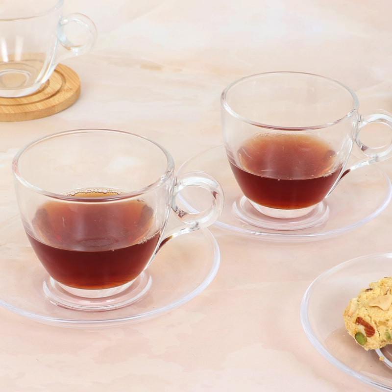 Buy Bertalan Cup & Saucer (150 ML) - Four Piece Set Tea Cup & Saucer from Vaaree