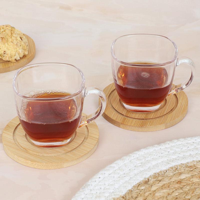 Buy Berta Cup & Saucer (150 ML) - Four Piece Set Tea Cup & Saucer from Vaaree