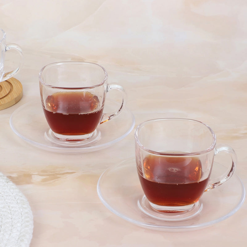 Tea Cup & Saucer - Willian Cup & Saucer (150 ML) - Four Piece Set