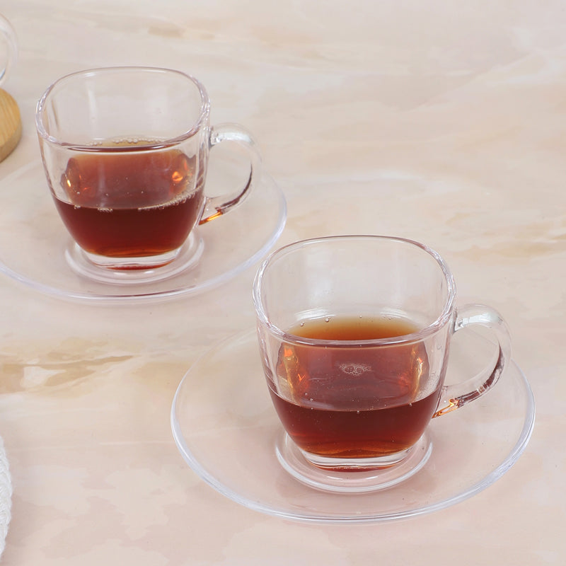 Tea Cup & Saucer - Willian Cup & Saucer (150 ML) - Four Piece Set