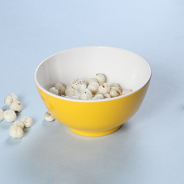 Bowl - Osmo Snack Bowl (Yellow & White) - 800 ML