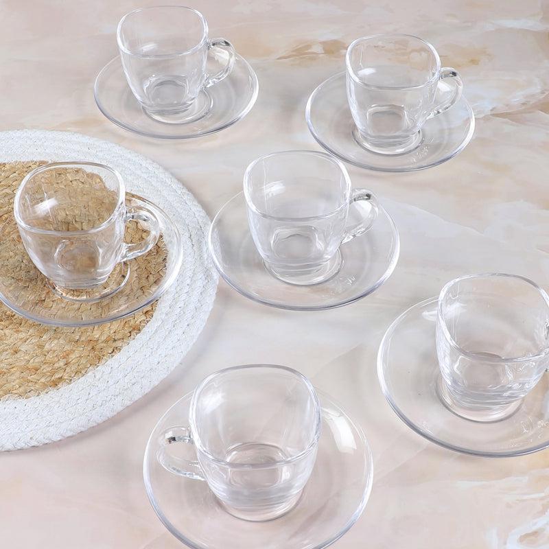 Buy Aalto Cup & Saucer (150 ML) - Set Of Six Tea Cup & Saucer from Vaaree