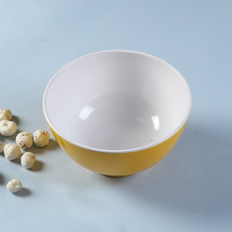 Bowl - Osmo Snack Bowl (Yellow & White) - 800 ML