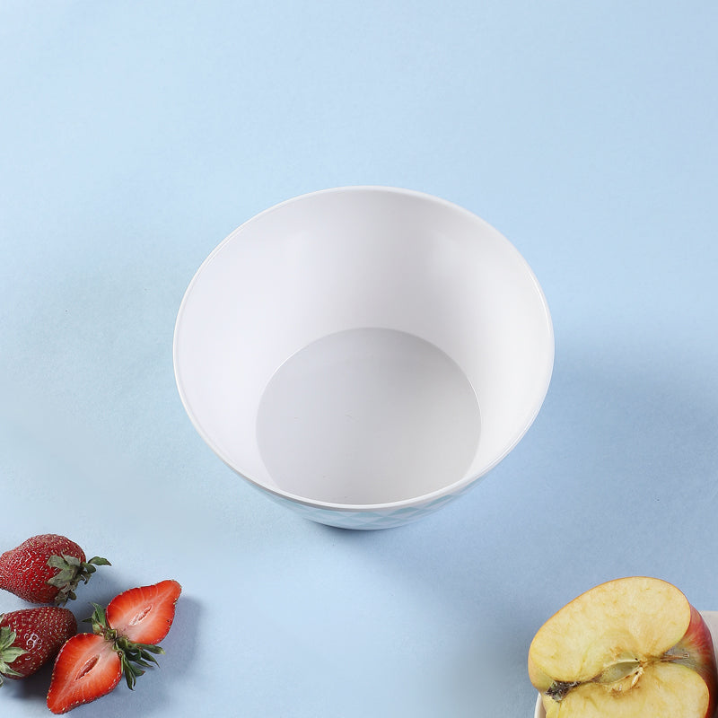 Buy Jisho Snack Bowl (White & Light Blue) - 750 ML Bowl from Vaaree