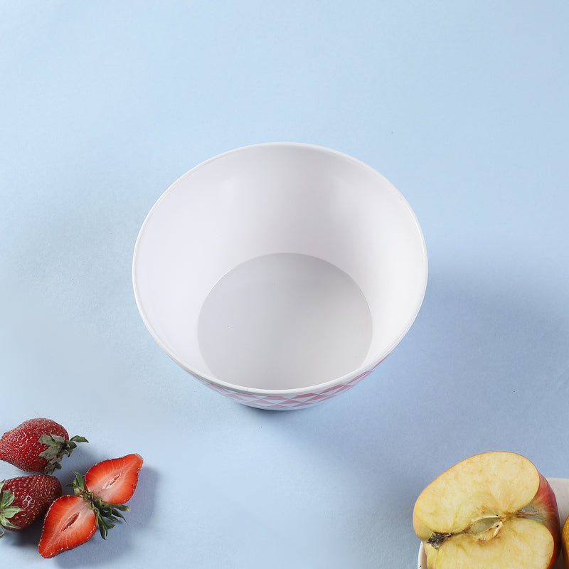 Buy Jisho Snack Bowl (White & Pink) - 750 ML Bowl from Vaaree