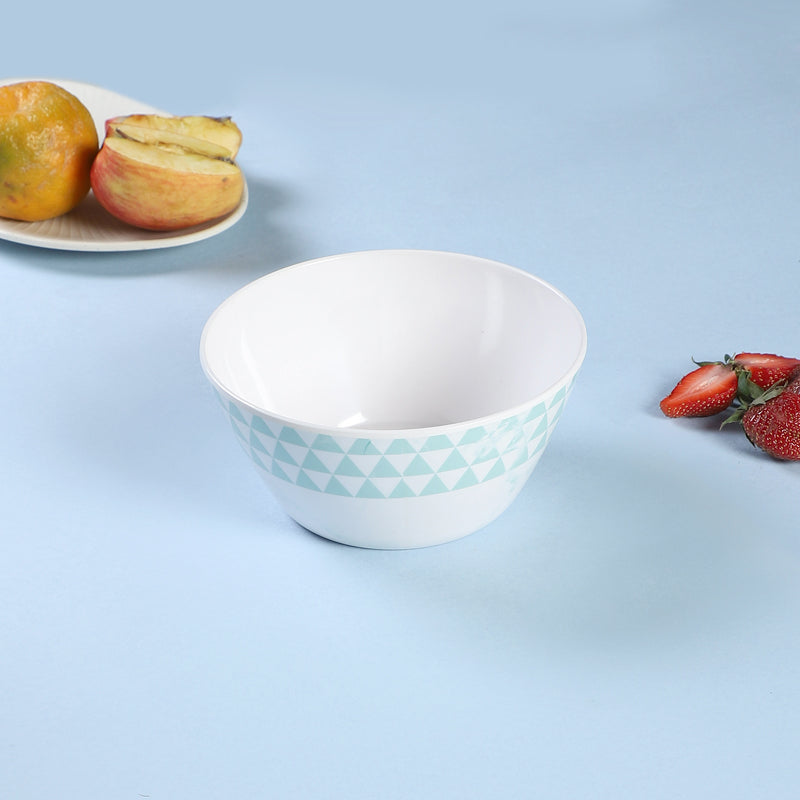 Buy Jisho Snack Bowl (White & Light Blue) - 750 ML Bowl from Vaaree