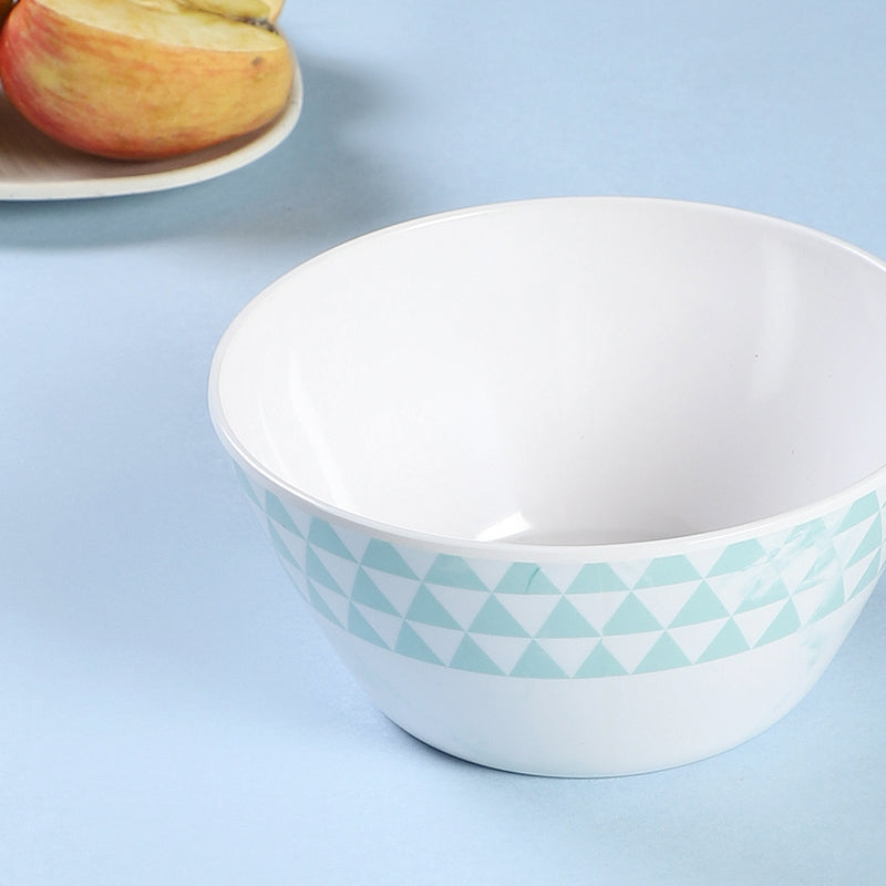 Buy Jisho Snack Bowl (White & Light Blue) - 750 ML Bowl from Vaaree