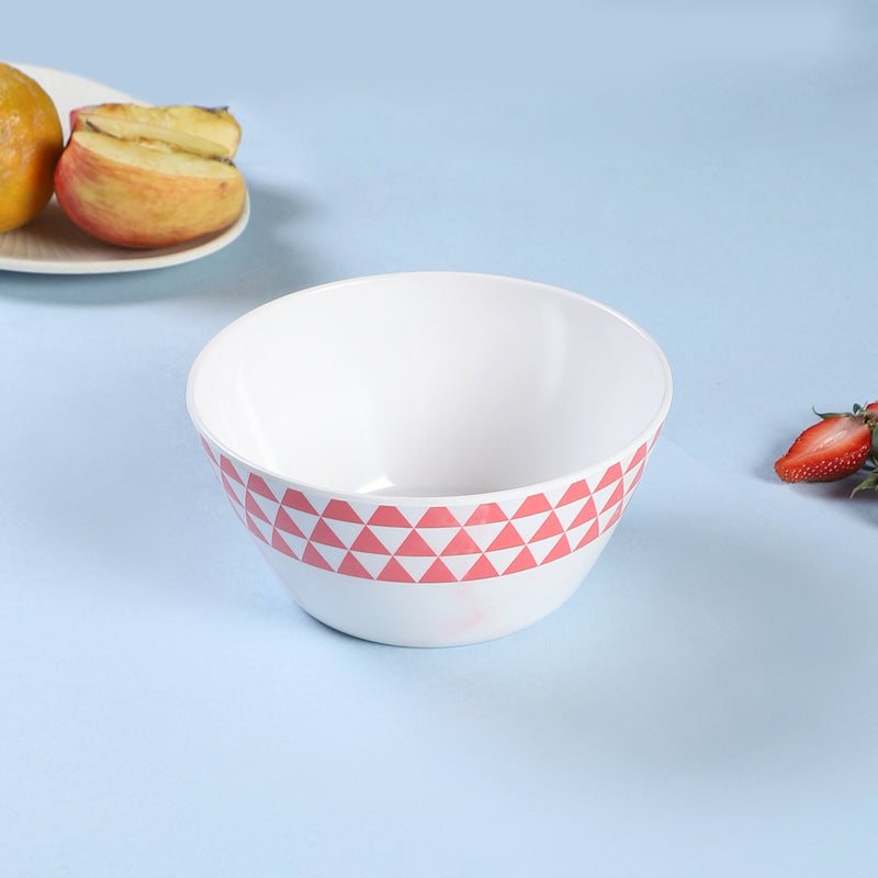 Buy Jisho Snack Bowl (White & Pink) - 750 ML Bowl from Vaaree