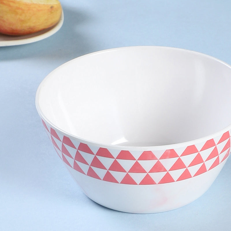 Buy Jisho Snack Bowl (White & Pink) - 750 ML Bowl from Vaaree