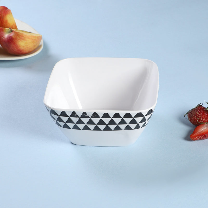 Buy Mivono Snack Bowl (White & Black) - 1020 ML Bowl from Vaaree