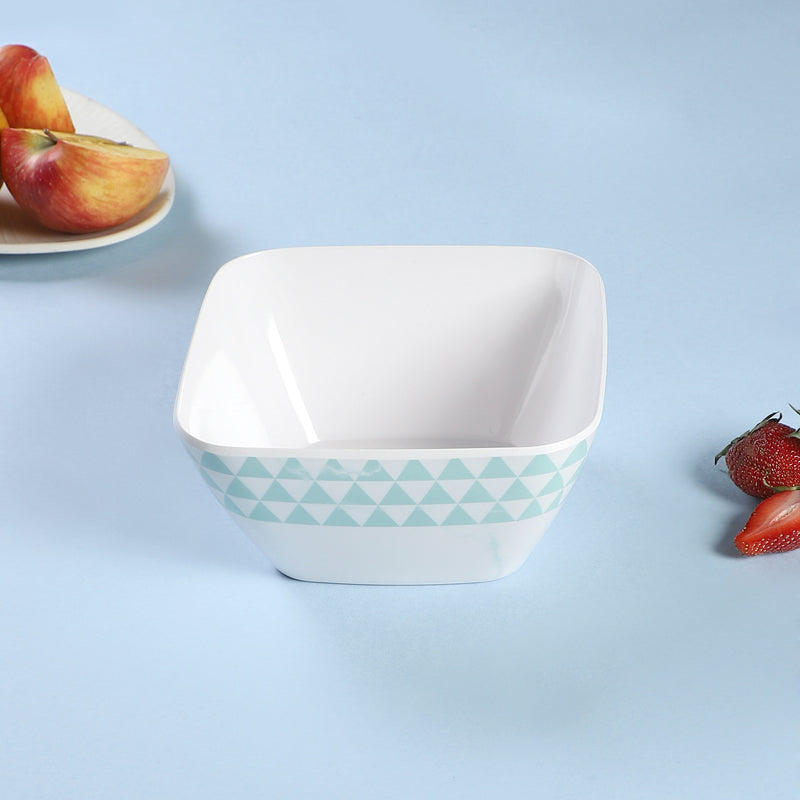 Buy Mivono Snack Bowl (White & Blue) - 1020 ML Bowl from Vaaree