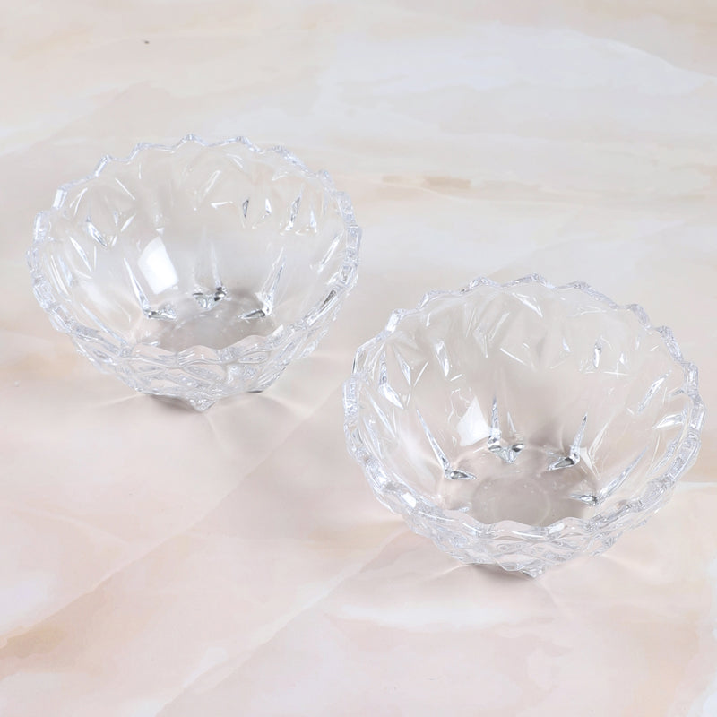 Bowl - Drystan Glass Dessert Bowl (200 ML) - Set Of Two