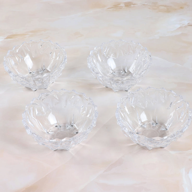 Bowl - Drystan Glass Dessert Bowl (200 ML) - Set Of Four