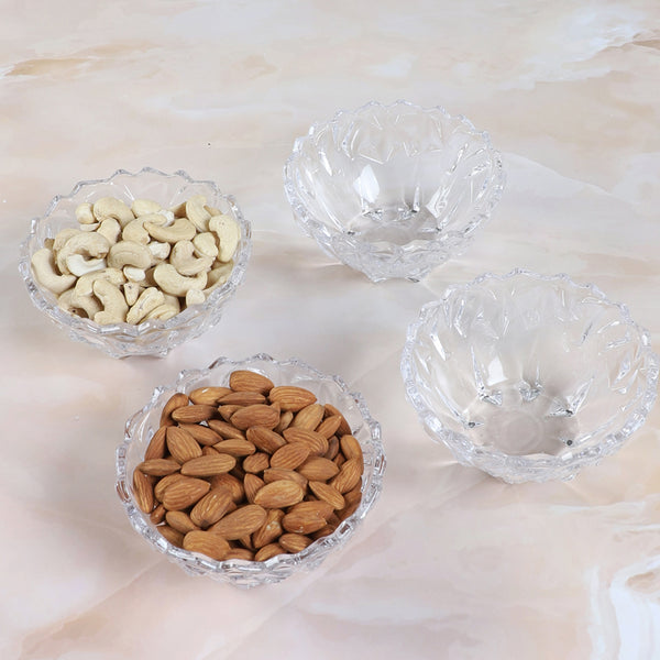 Buy Drystan Glass Dessert Bowl (200 ML) - Set Of Four Bowl from Vaaree