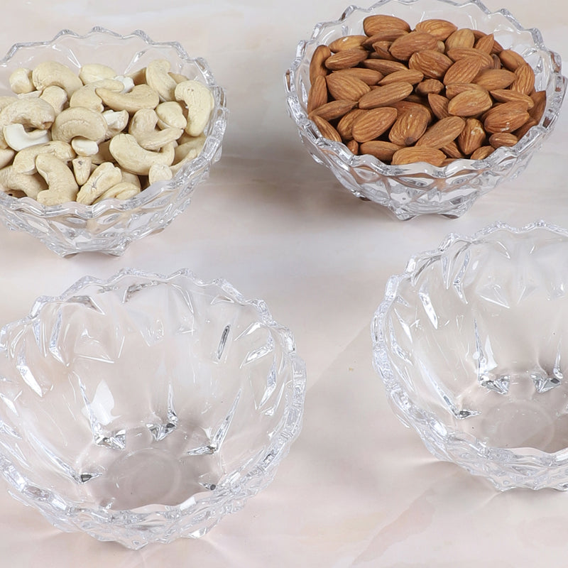 Bowl - Drystan Glass Dessert Bowl (200 ML) - Set Of Four