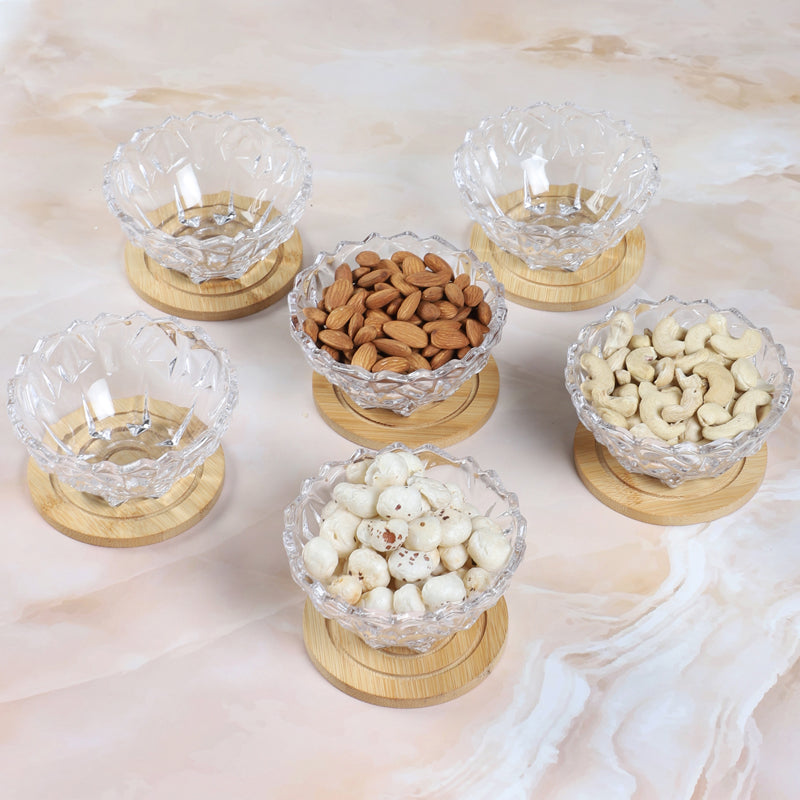 Bowl - Drystan Glass Dessert Bowl (200 ML) - Set Of Six