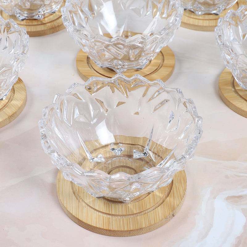 Bowl - Drystan Glass Dessert Bowl (200 ML) - Set Of Six