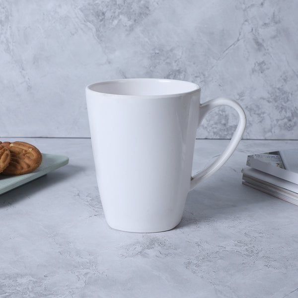 Mug & Tea Cup - Osmo Melamine White (White) - 400 ML