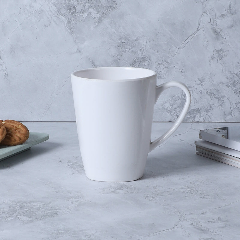 Mug & Tea Cup - Osmo Melamine White (White) - 400 ML