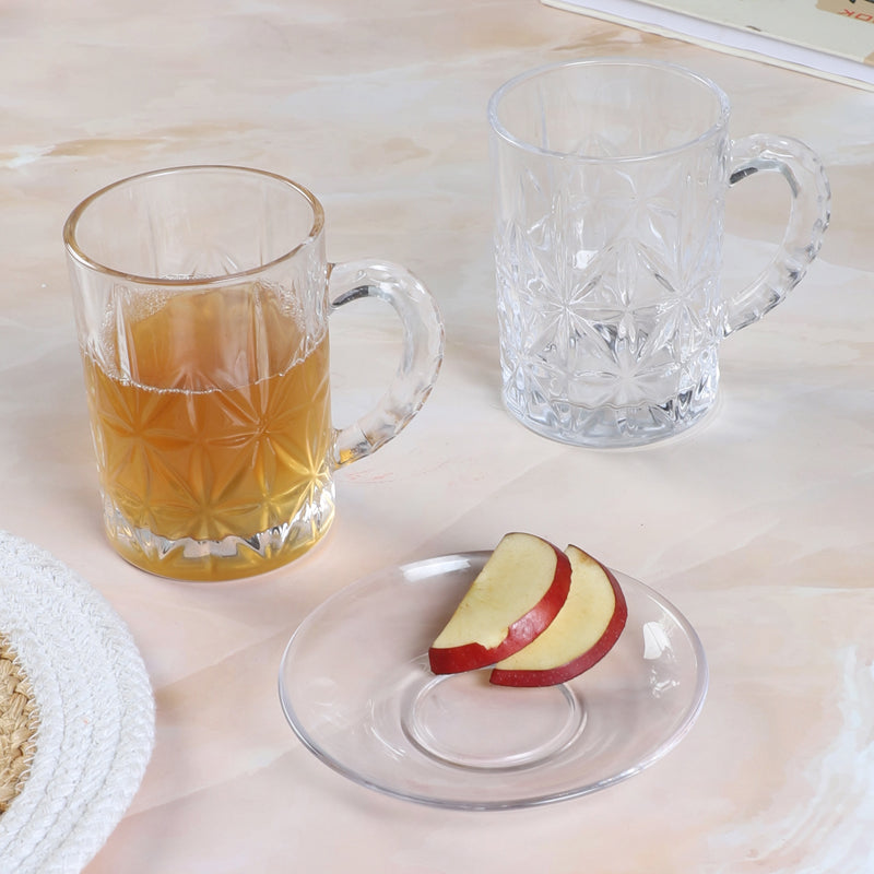 Buy Arca (450 ML) Beer Glass & Snack Plate Combo - Three Piece Set Barware Set from Vaaree