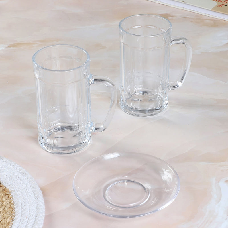 Buy Yasha (400 ML) Beer Glass & Snack Plate Combo - Three Piece Set Barware Set from Vaaree