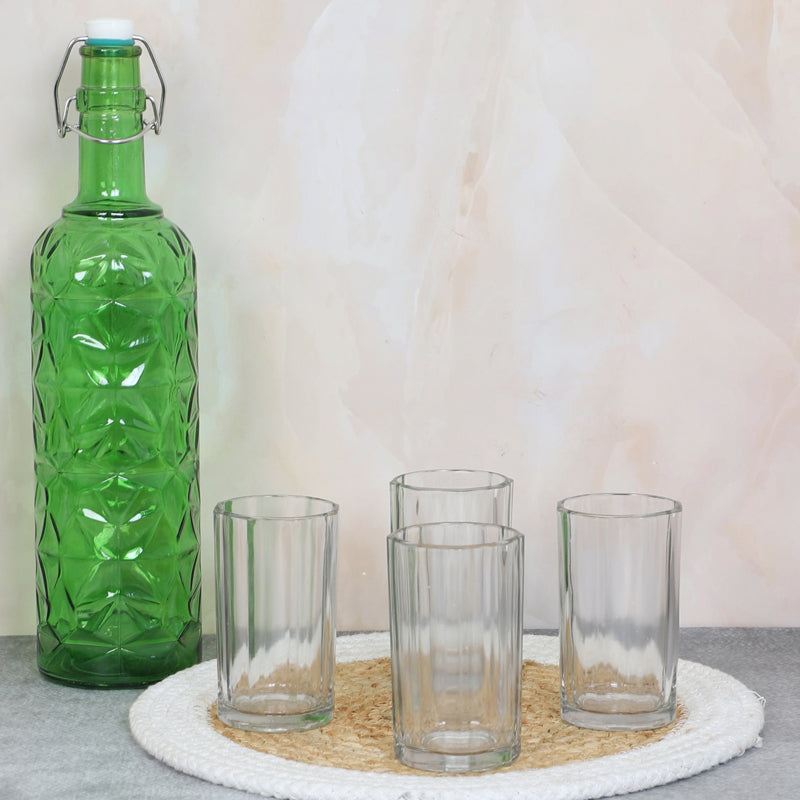 Buy Lakopa 1000 ML Water Bottle With 150 ML Glass - Five Piece Set Jug from Vaaree