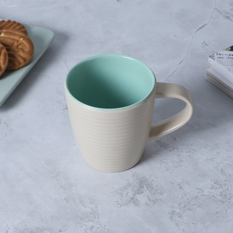 Mug & Tea Cup - Osmo Melamine Mug (Beige & Blue) - 250 ML