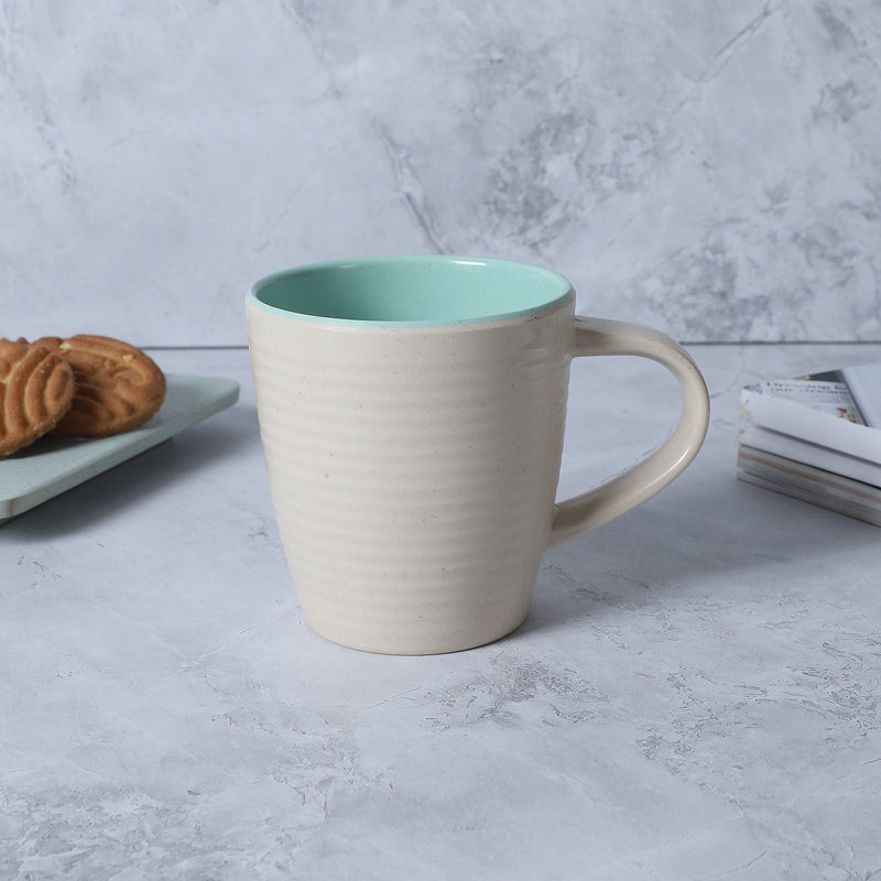 Mug & Tea Cup - Osmo Melamine Mug (Beige & Blue) - 250 ML